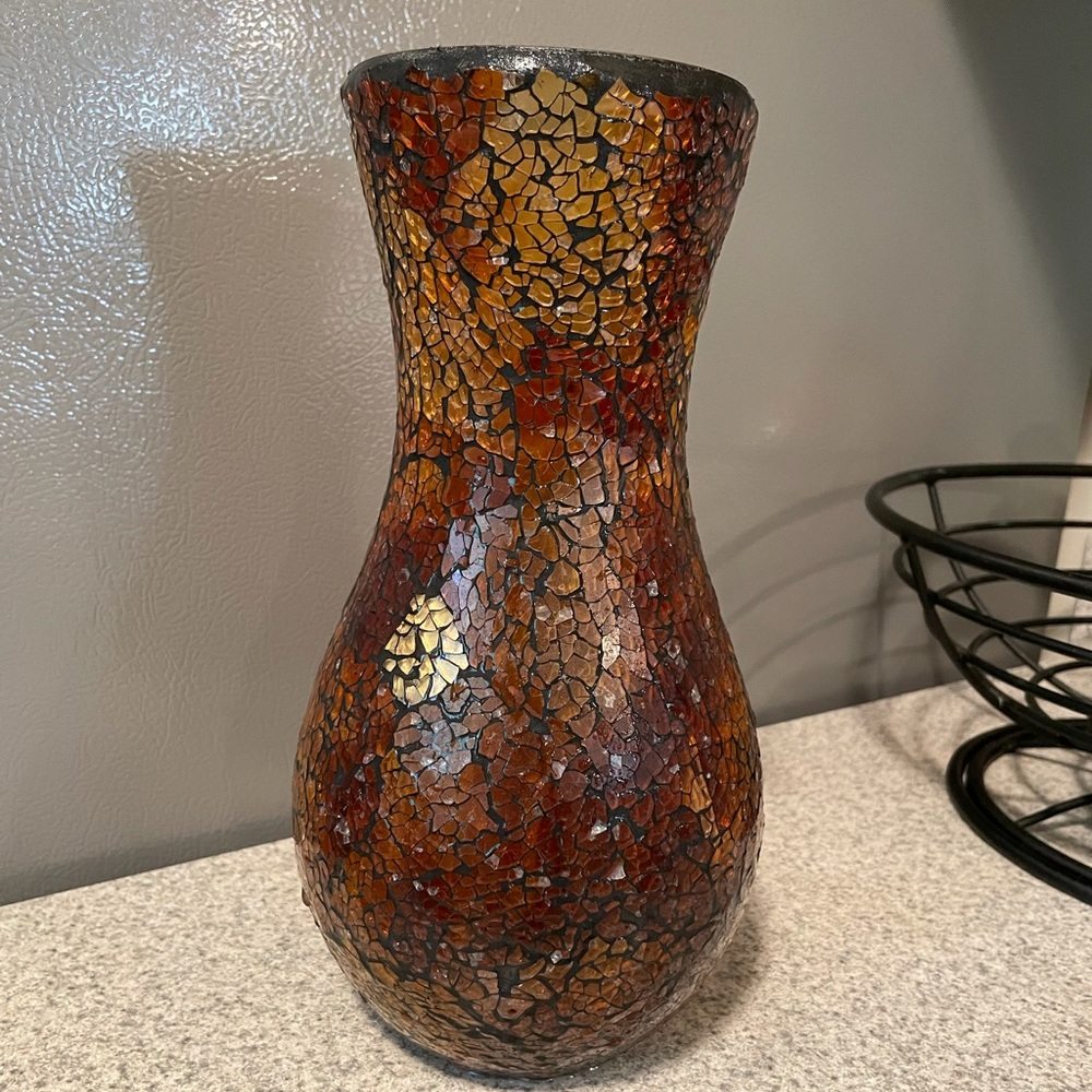 10in Mosaic Vase